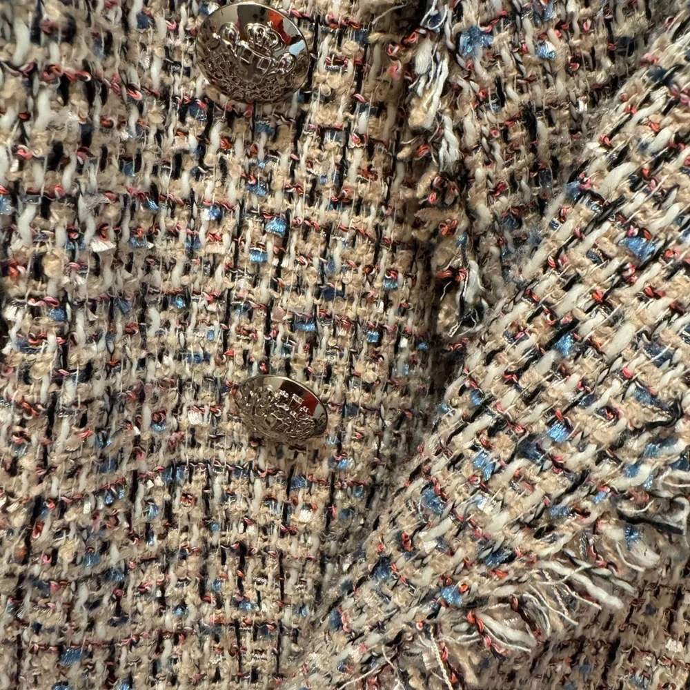 White House Black Market Multicolor Tweed Blazer - Picture 4 of 7